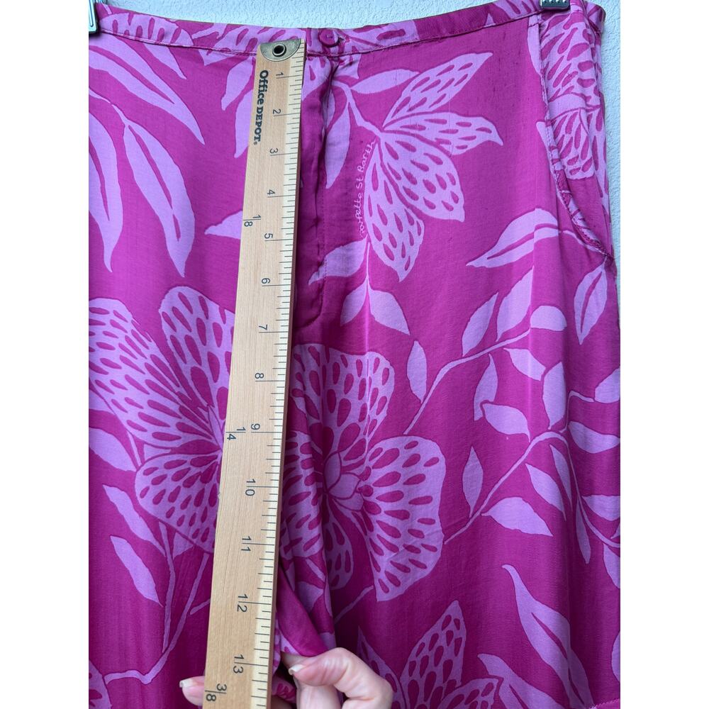 Poupette St Barth Pink Pants Womens S Wide Leg - Picture 16 of 16
